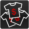Bulk t-shirt prices icon 