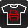 Shirt printing icon