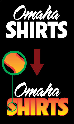 Picture 6 - Adding color to our Omaha Shirts logo