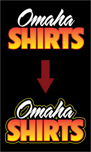 Picture 7 - Finalizing our Omaha custom shirts Logo
